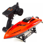 LANCHA ELÉTRICA BARCO DE CONTROLE REMOTO MOTOR BRUSHED RÁDIO 2.4GHZ 30KM/H UDI R/C HSP UDI009